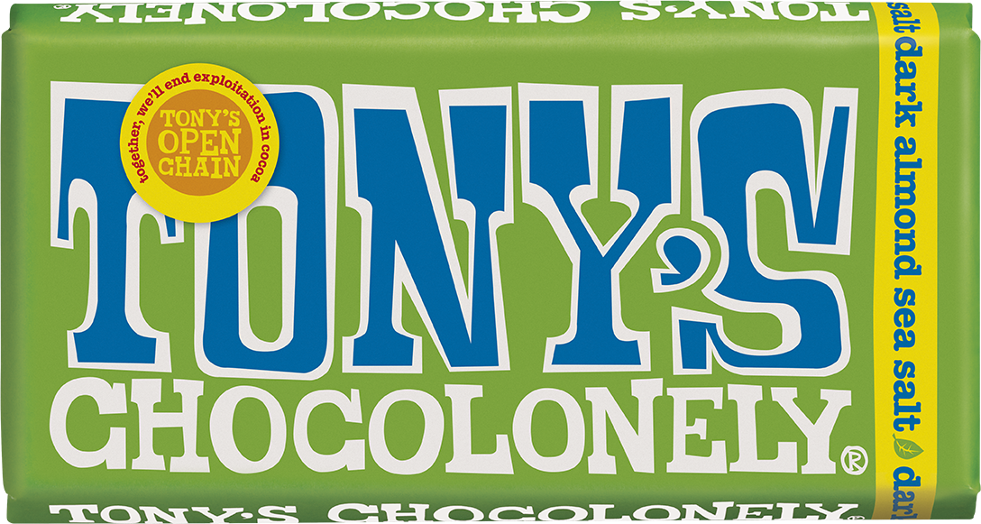 chocolate negro vegano con almendras y sal de mar 51%