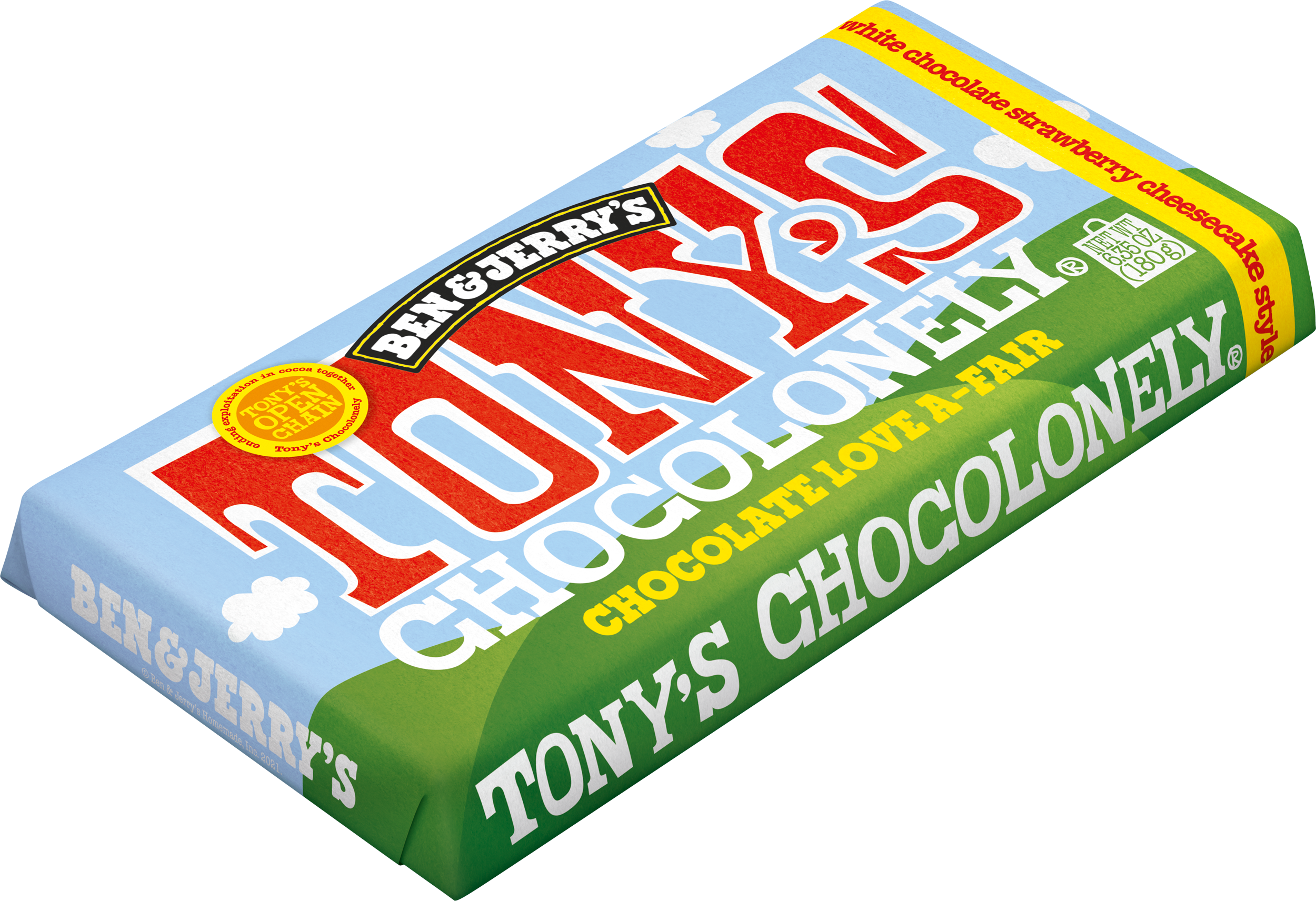 white chocolate strawberry cheesecake-Tony’s Chocolonely