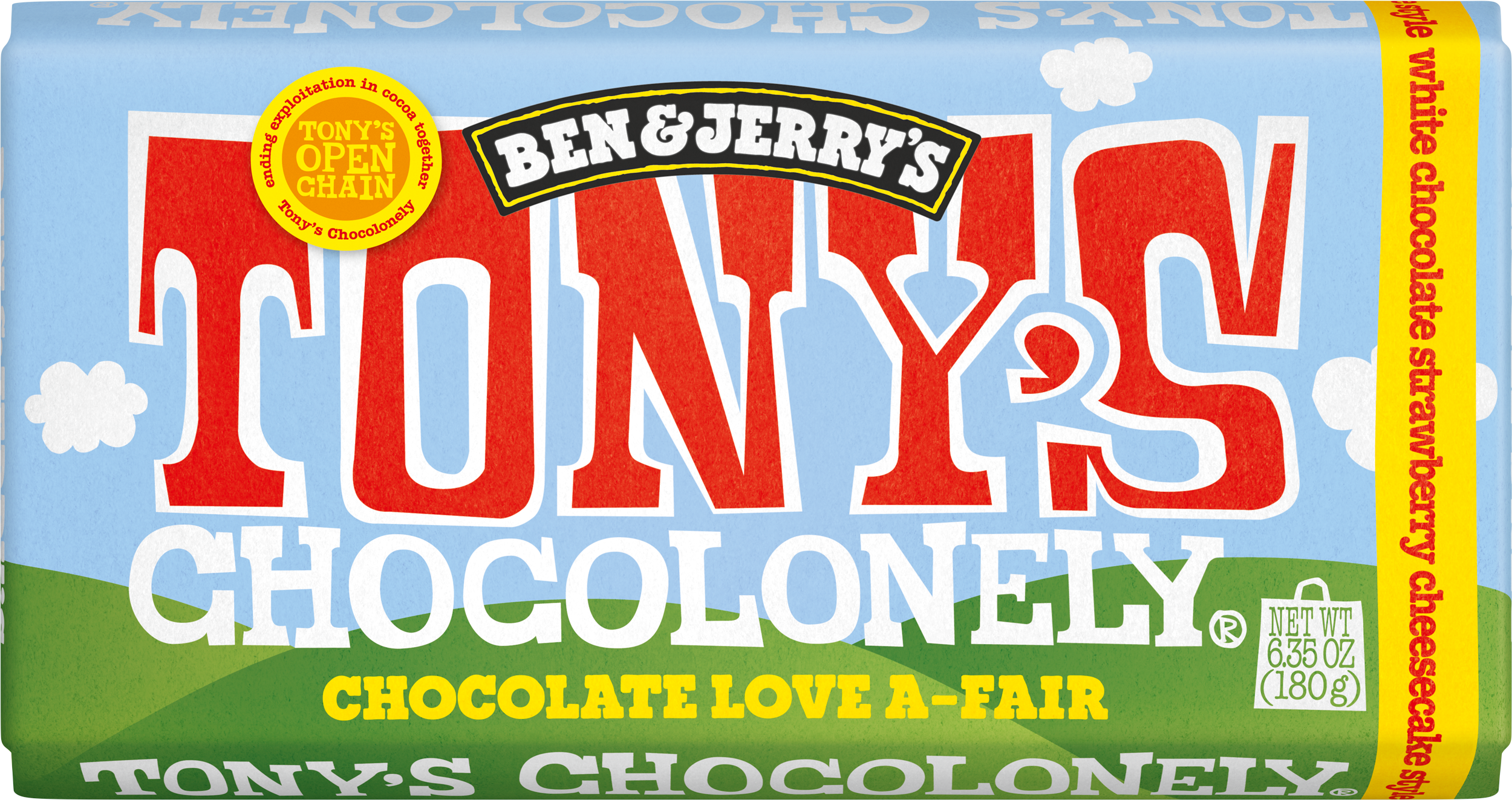 white chocolate strawberry cheesecake-Tony’s Chocolonely